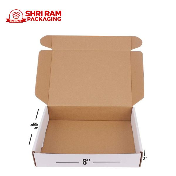 Shri Ram Packaging 3 Ply White Flap Box 8x4x2 Inch | Shipping & Packaging Box